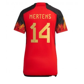 Belgien Dries Mertens #14 kläder Kvinnor VM 2022 Hemmatröja Kortärmad